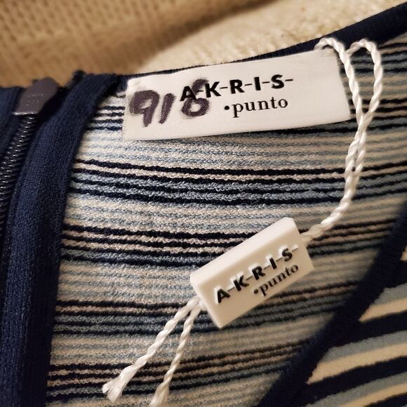 Akris Punto Stripe Fit & Flare Sweater Dress - Picture 13 of 16